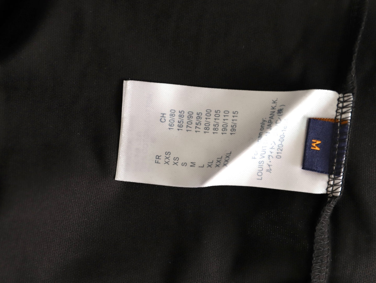 Louis Vuitton 25FW Multicolor Monogram Embroidered Black Long-Sleeve T-Shirt