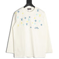 Louis Vuitton 25FW Multicolor Monogram Embroidered Ivory Long-Sleeve T-Shirt