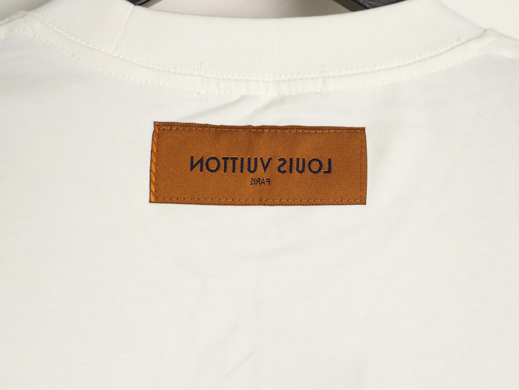 Louis Vuitton 25FW Multicolor Monogram Embroidered Ivory Long-Sleeve T-Shirt