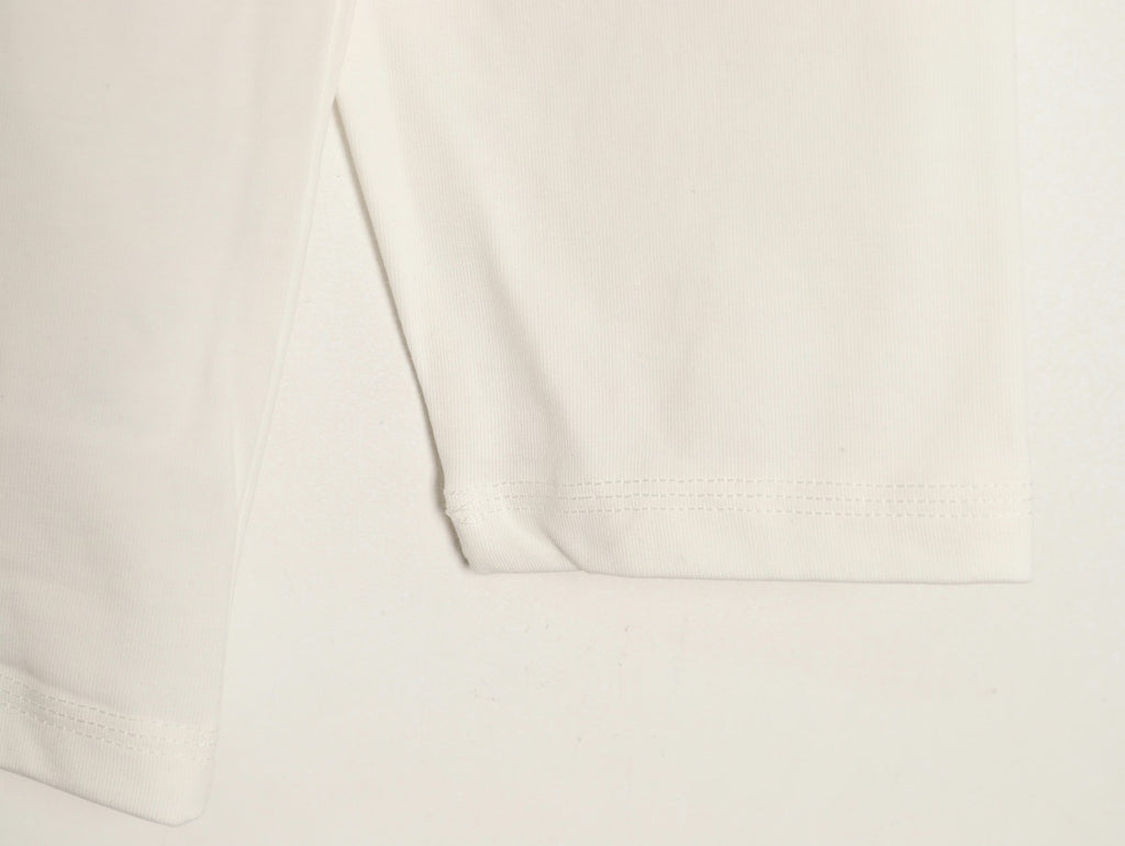 Louis Vuitton 25FW Multicolor Monogram Embroidered Ivory Long-Sleeve T-Shirt