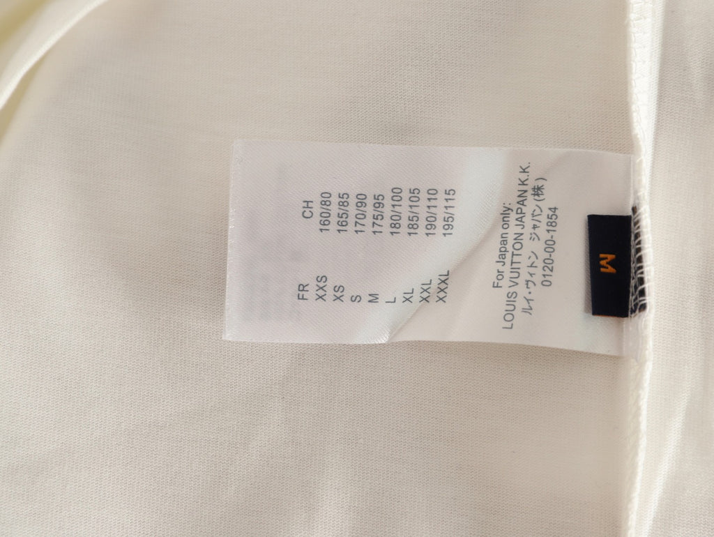 Louis Vuitton 25FW Multicolor Monogram Embroidered Ivory Long-Sleeve T-Shirt