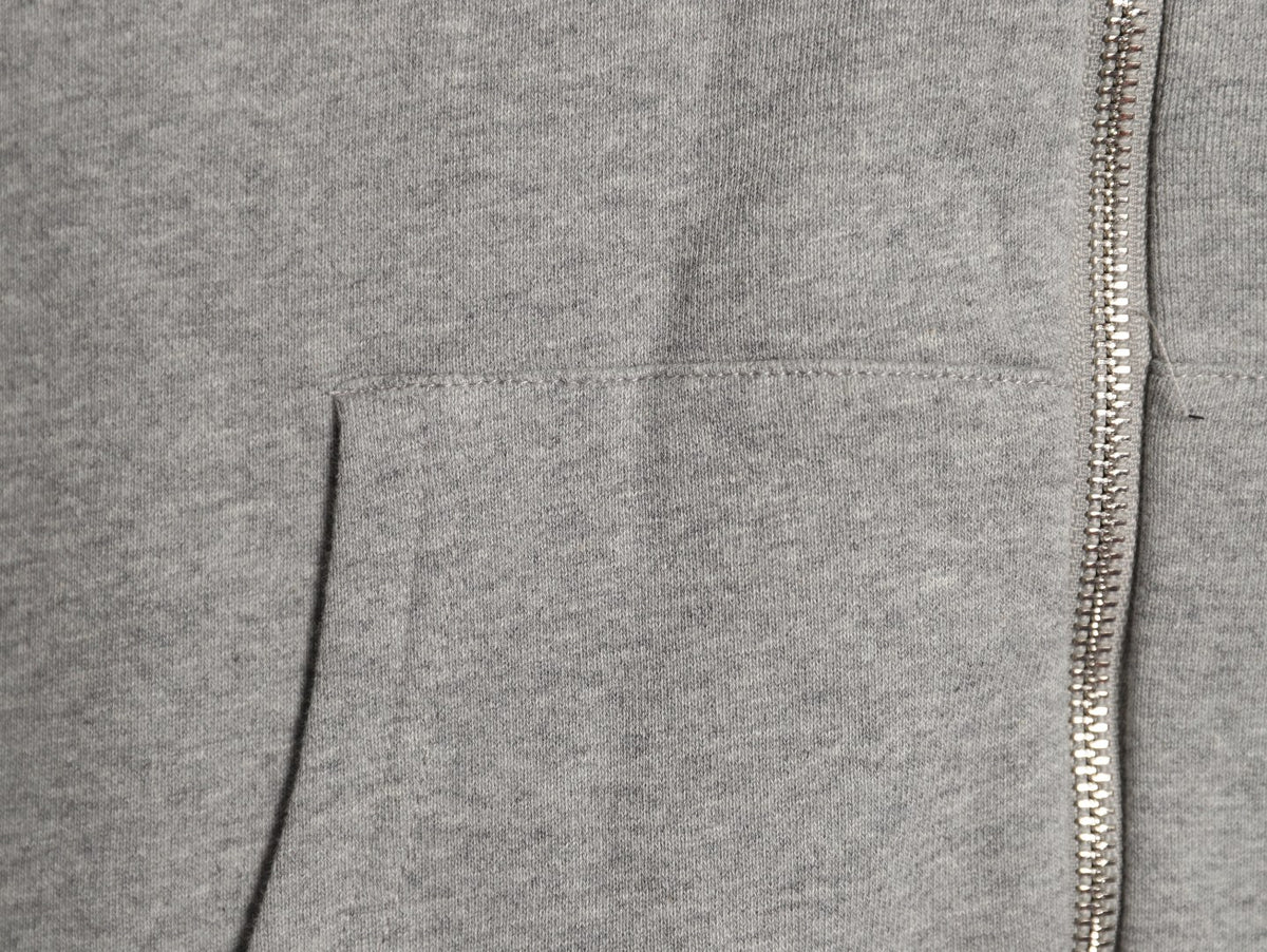 Celine Classic Capsule Logo Gray Zip-Up Hoodie