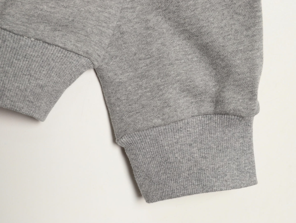 Celine Classic Capsule Logo Gray Zip-Up Hoodie