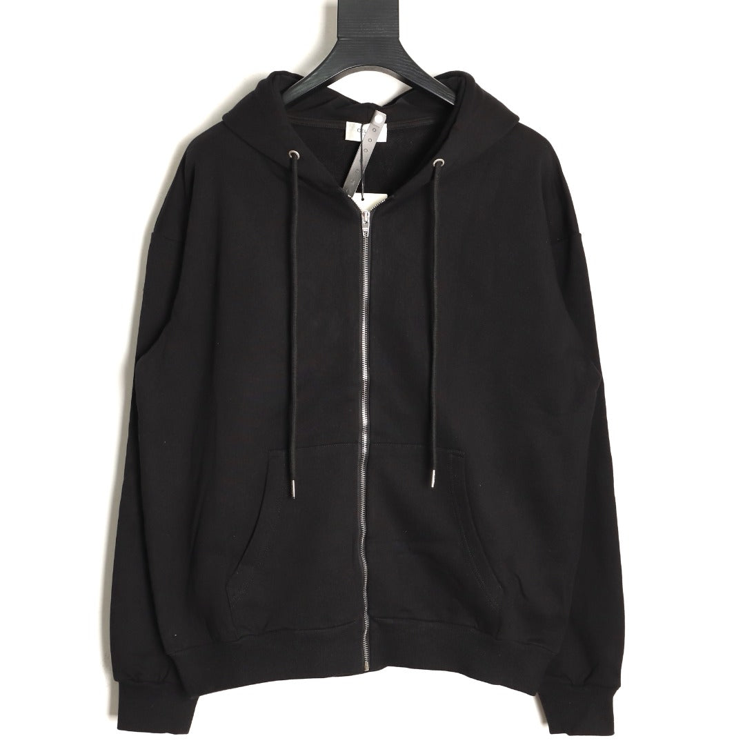 Celine Classic Capsule Logo Black Zip-Up Hoodie