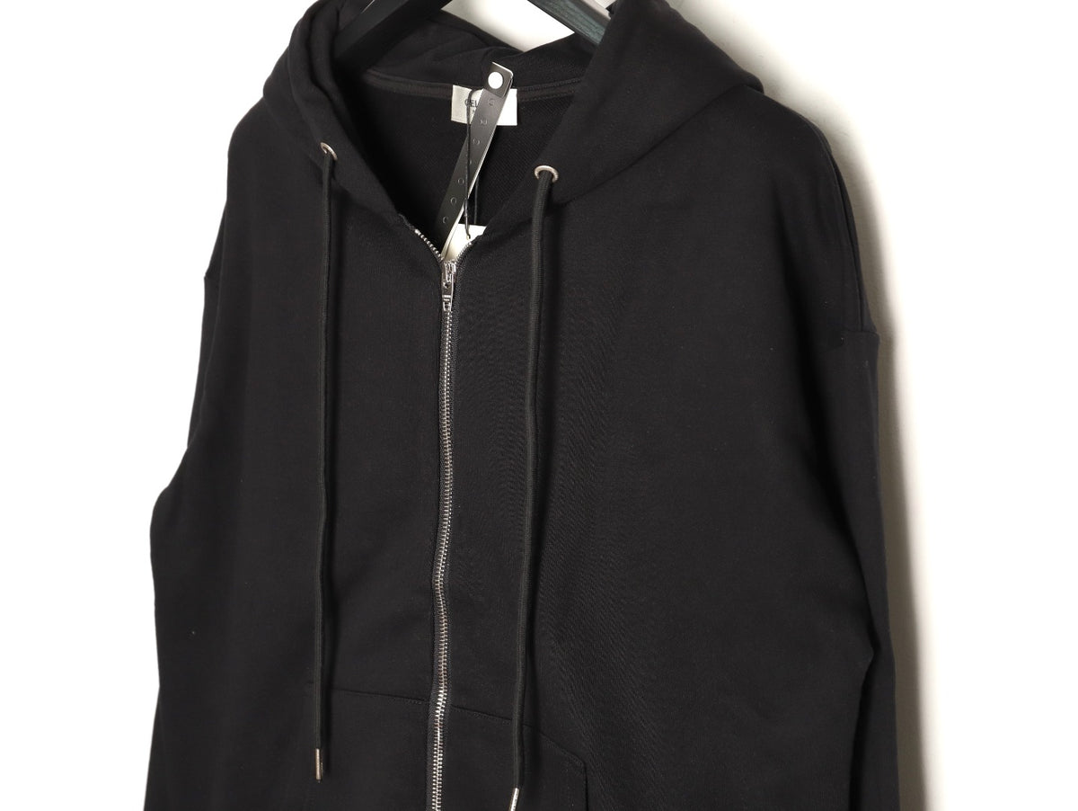 Celine Classic Capsule Logo Black Zip-Up Hoodie