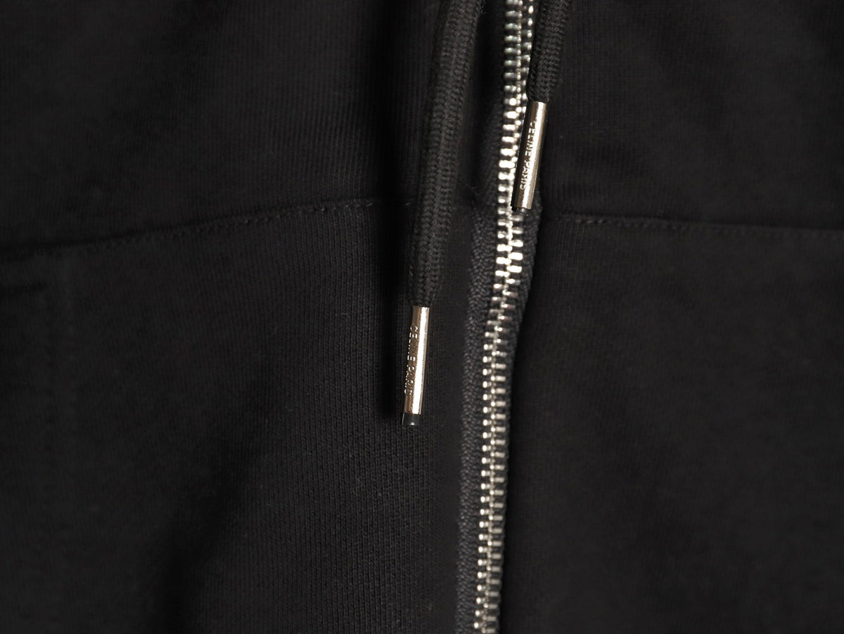 Celine Classic Capsule Logo Black Zip-Up Hoodie