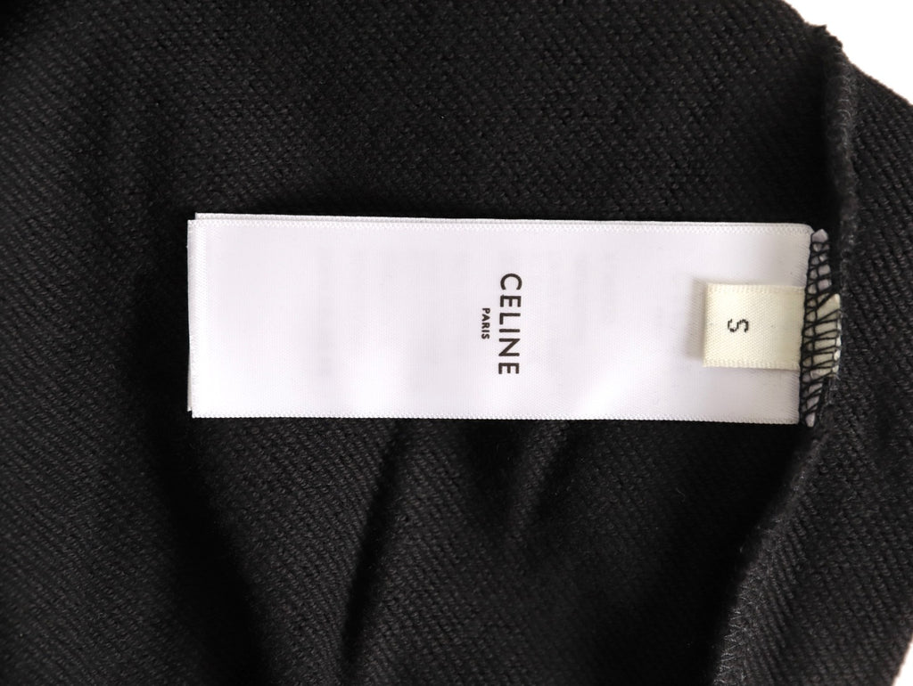 Celine Classic Capsule Logo Black Zip-Up Hoodie