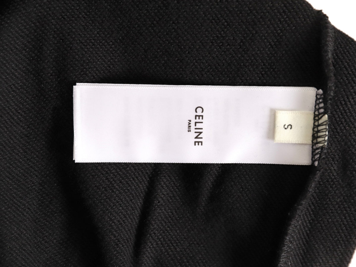 Celine Classic Capsule Logo Black Zip-Up Hoodie