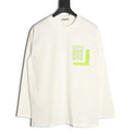 Loewe 25FW Cutout Logo Layered-Pocket Ivory Long-Sleeve T-Shirt