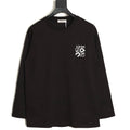 Loewe x On 25FW Bonded Logo Print Black Long-Sleeve T-Shirt