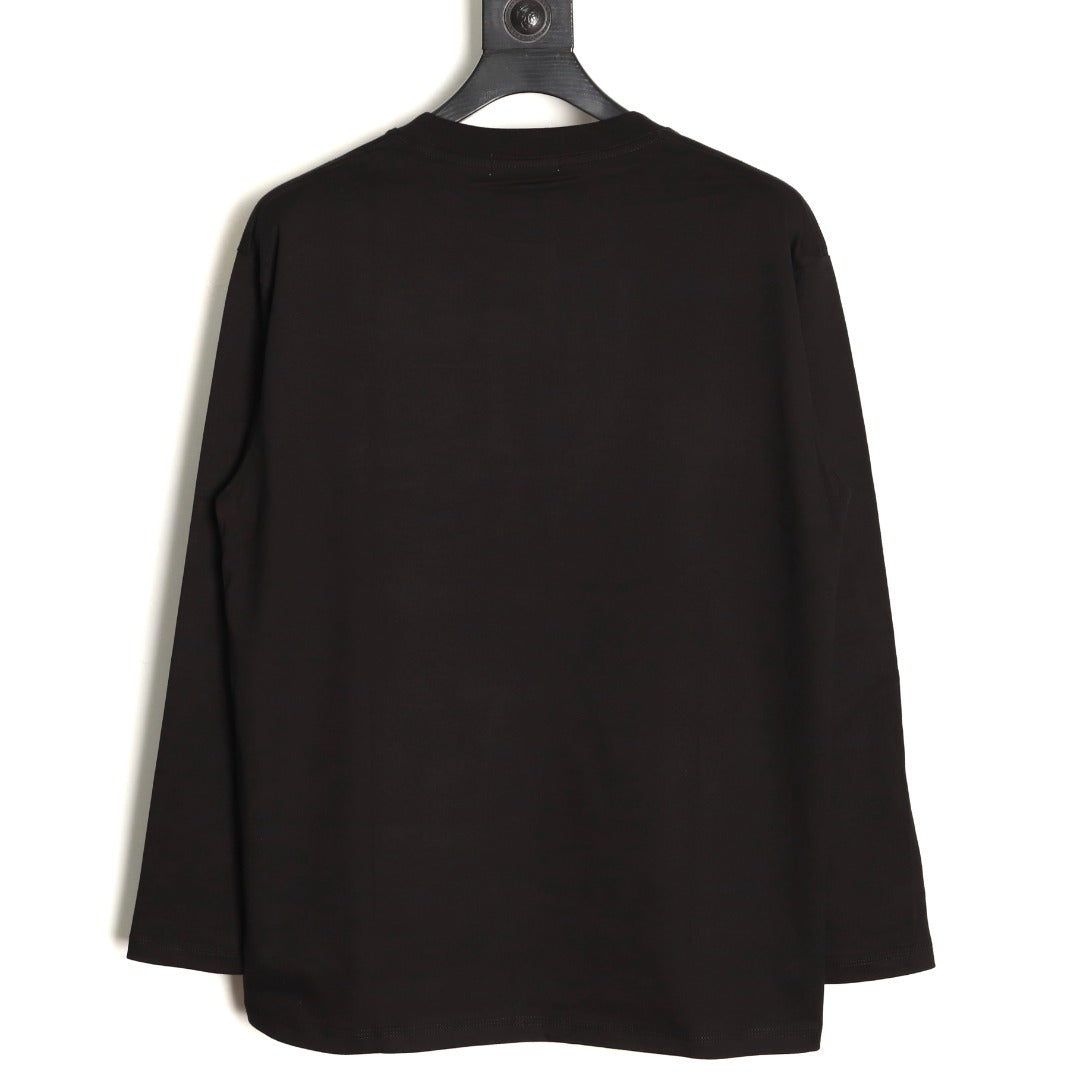 Loewe x On 25FW Bonded Logo Print Black Long-Sleeve T-Shirt