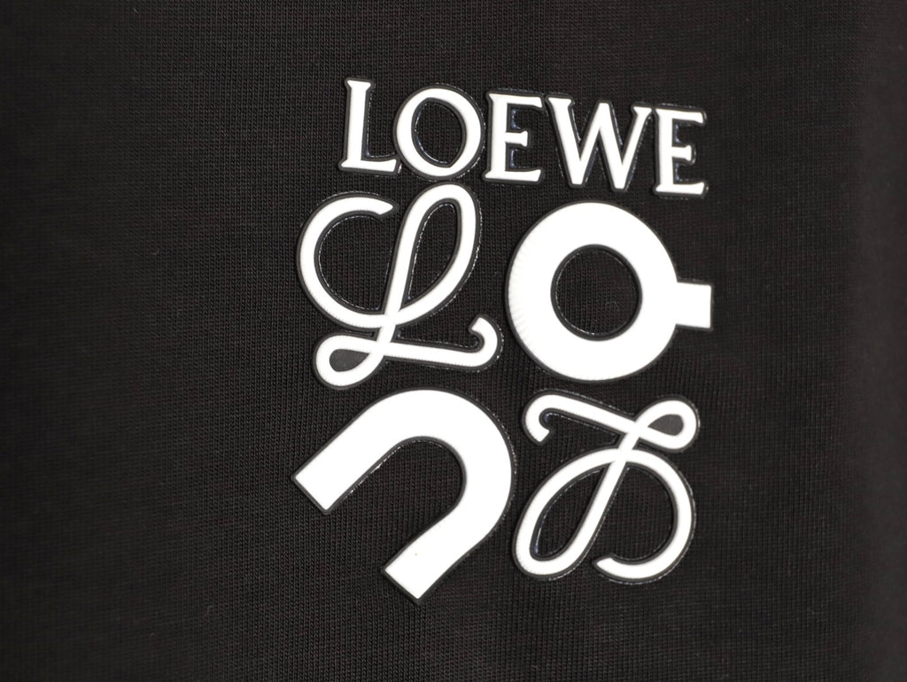 Loewe x On 25FW Bonded Logo Print Black Long-Sleeve T-Shirt