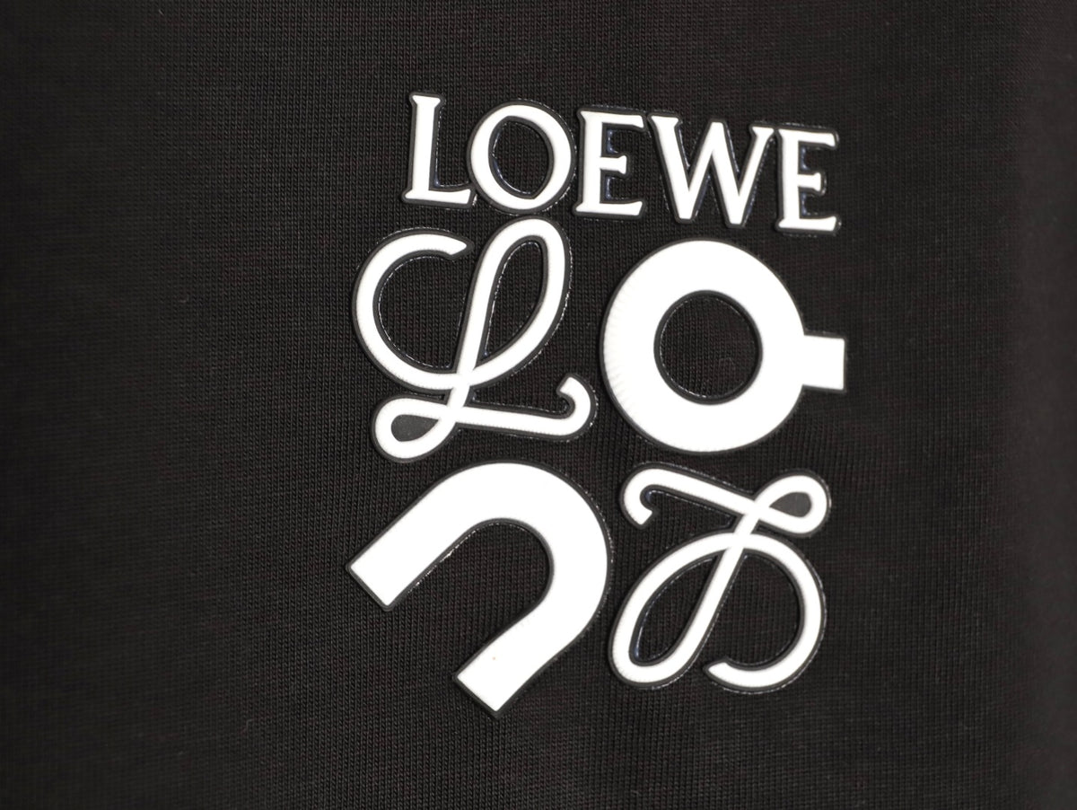 Loewe x On 25FW Bonded Logo Print Black Long-Sleeve T-Shirt