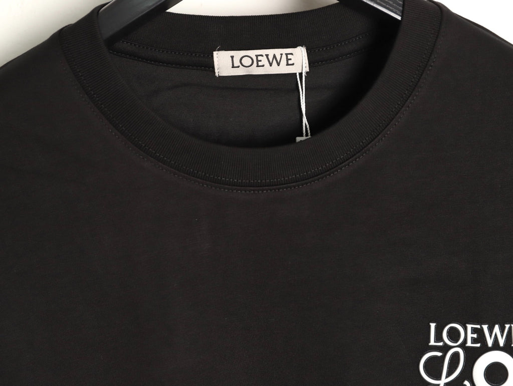 Loewe x On 25FW Bonded Logo Print Black Long-Sleeve T-Shirt