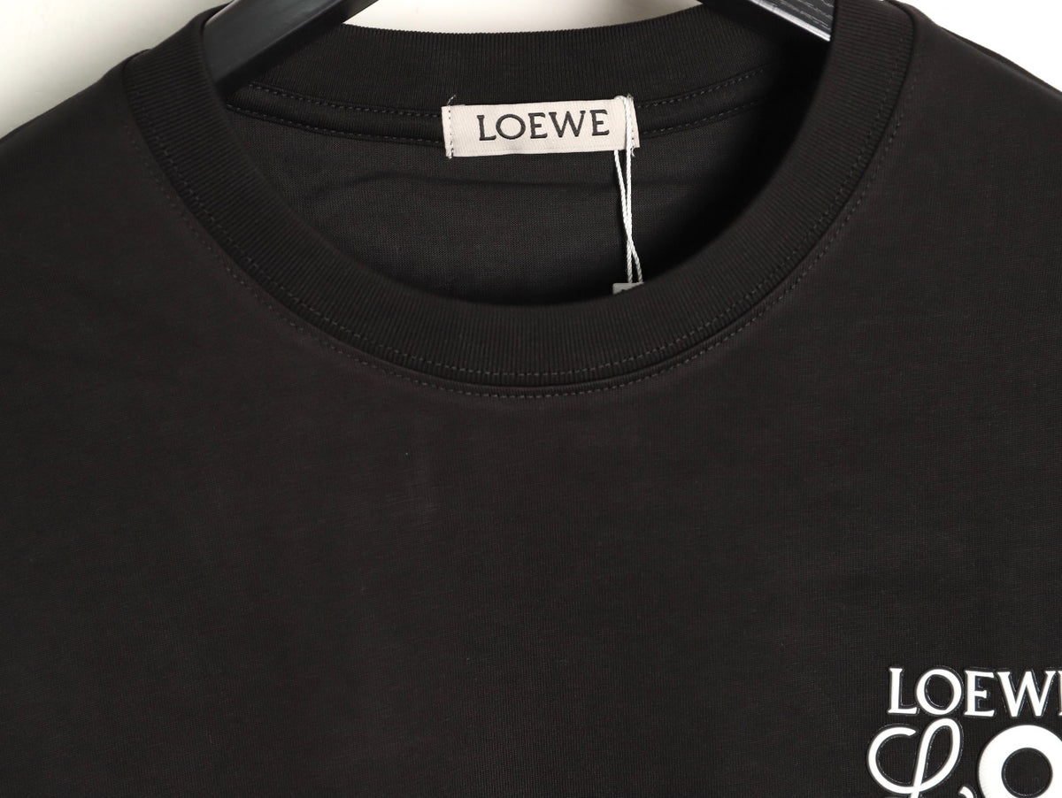 Loewe x On 25FW Bonded Logo Print Black Long-Sleeve T-Shirt