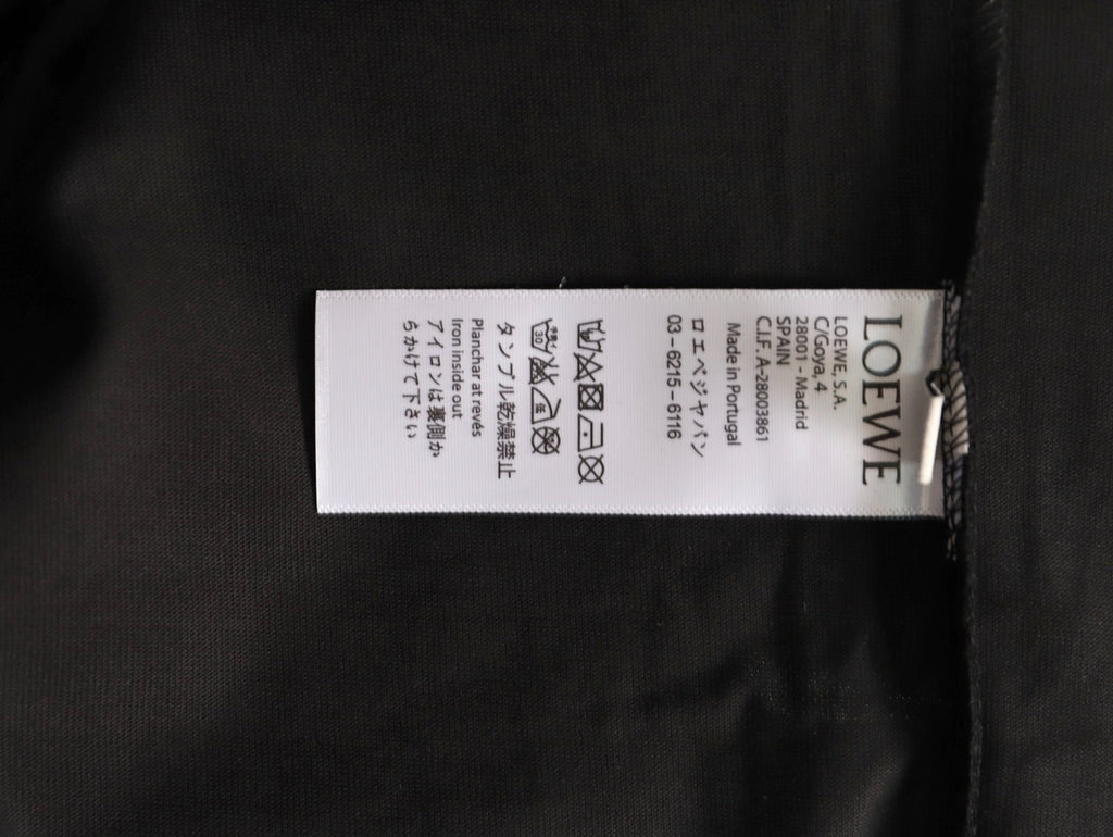 Loewe x On 25FW Bonded Logo Print Black Long-Sleeve T-Shirt