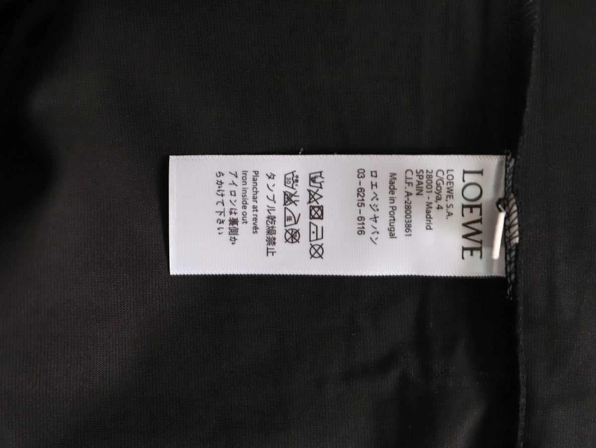 Loewe x On 25FW Bonded Logo Print Black Long-Sleeve T-Shirt