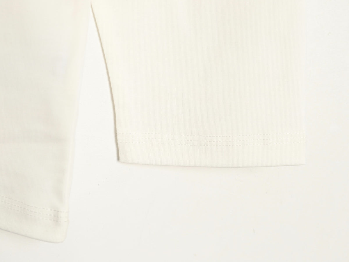 Loewe x On 25FW Bonded Logo Print Ivory Long-Sleeve T-Shirt