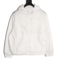 Prada PRD Triangle Logo White Hooded Jacket