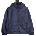 Prada PRD Triangle Logo Navy Hooded Jacket
