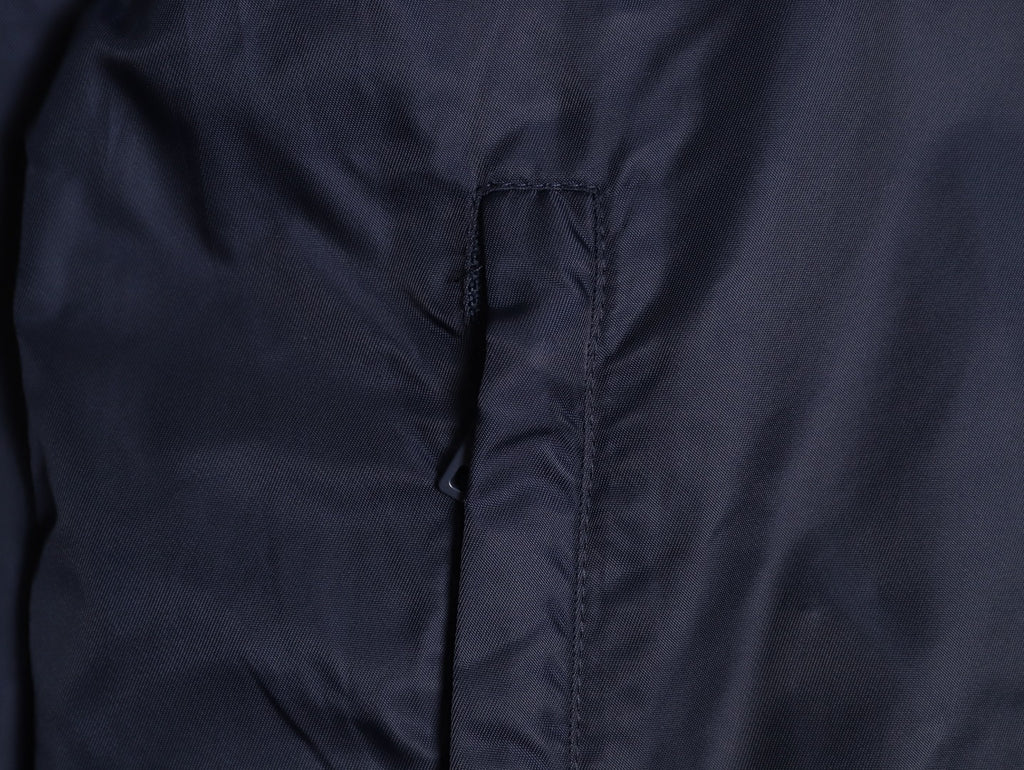 Prada PRD Triangle Logo Navy Hooded Jacket
