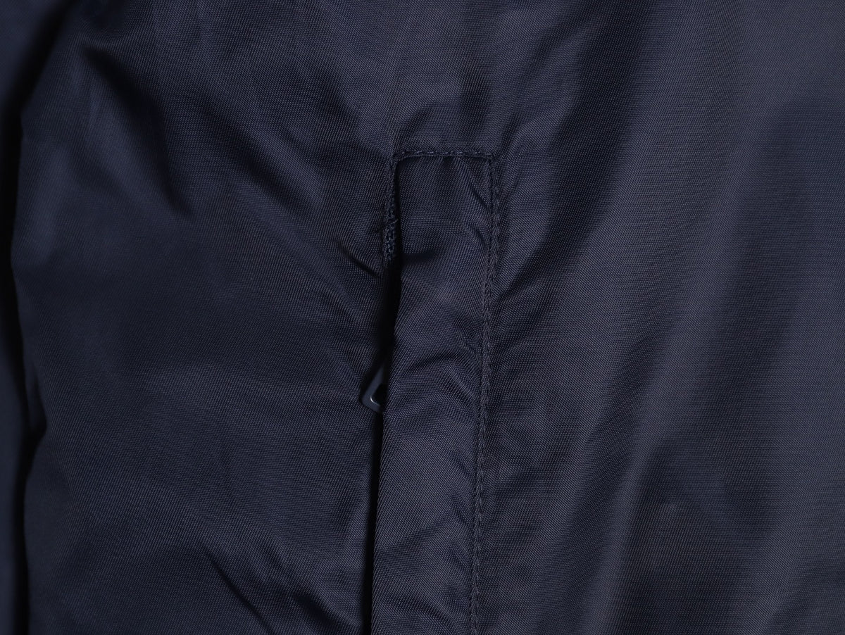 Prada PRD Triangle Logo Navy Hooded Jacket