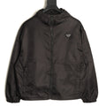 Prada PRD Triangle Logo Black Hooded Jacket