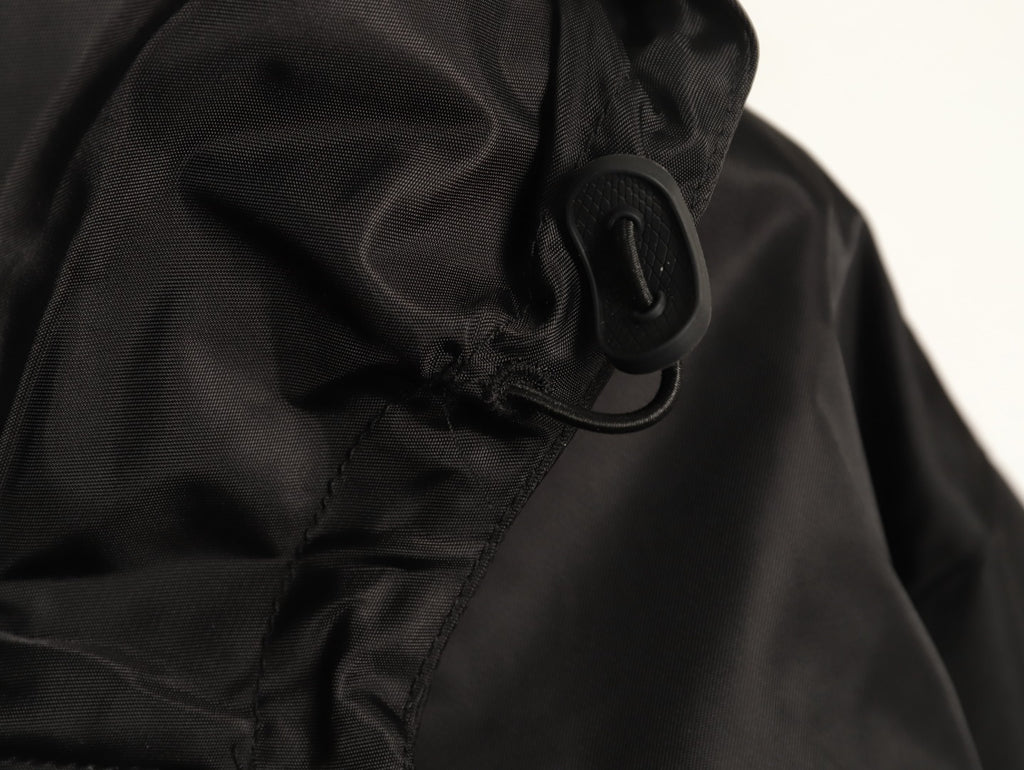 Prada PRD Triangle Logo Black Hooded Jacket