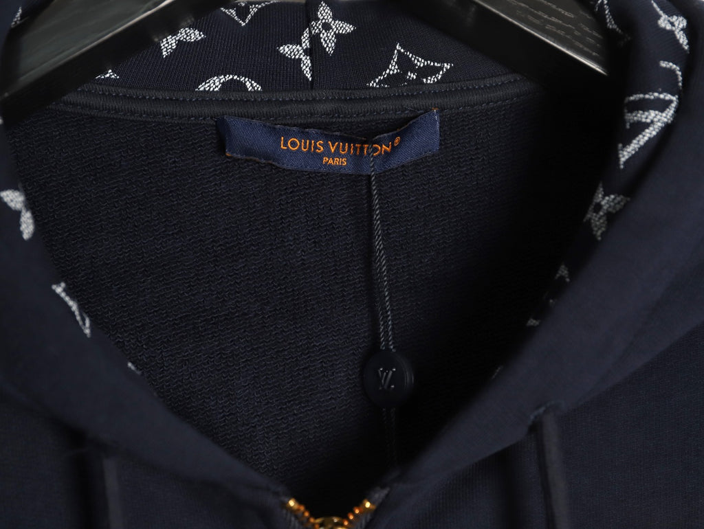 Louis Vuitton LV Playful Charm CVD-Zip Black Hoodie