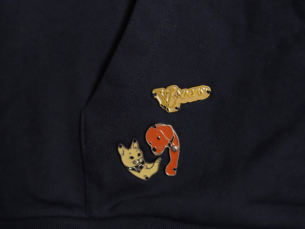 Louis Vuitton LV Playful Charm CVD-Zip Black Hoodie