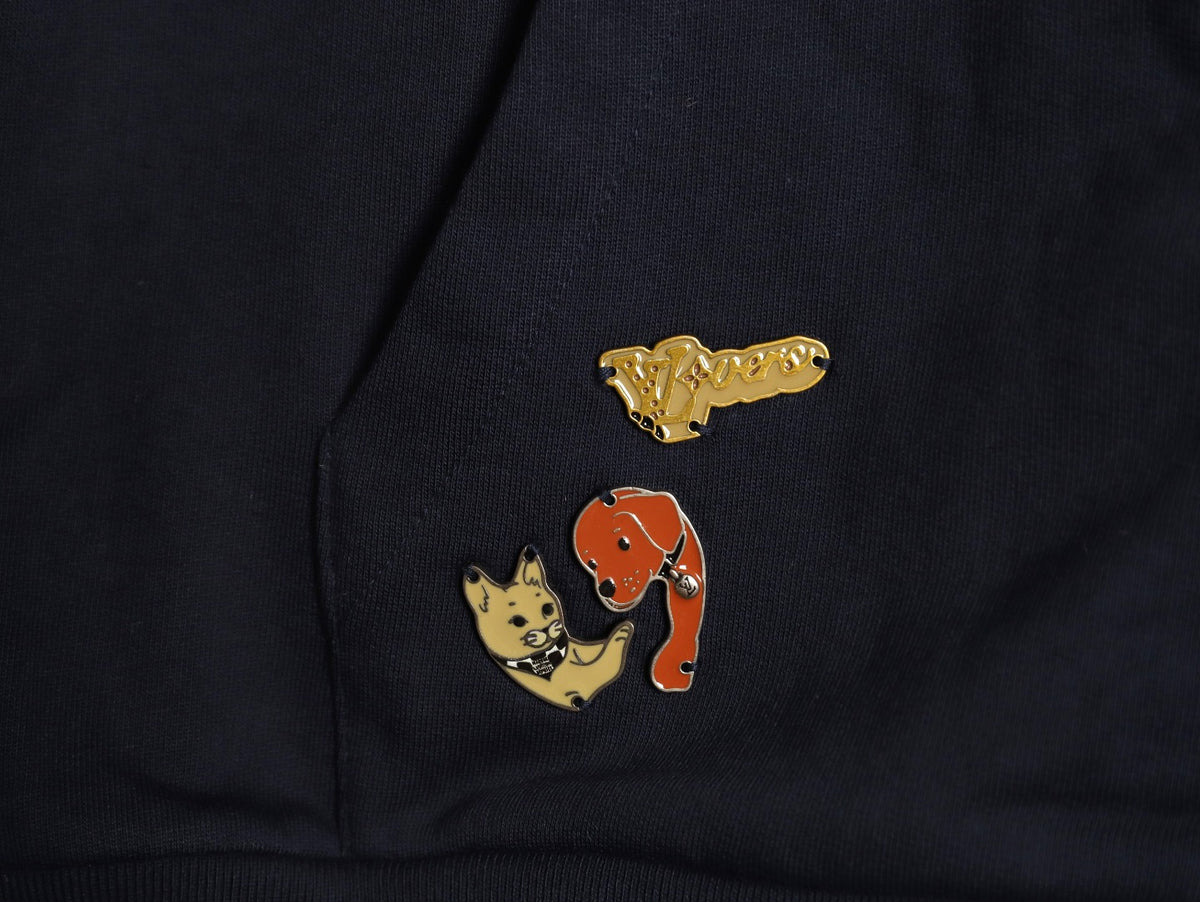 Louis Vuitton LV Playful Charm CVD-Zip Black Hoodie