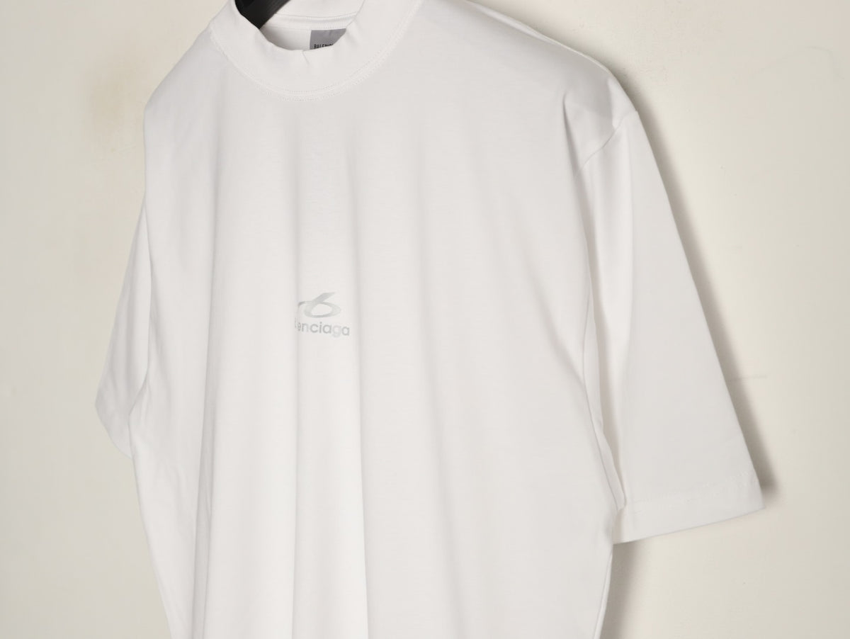Balenciaga BLCG 6B Reflective Print White T-Shirt