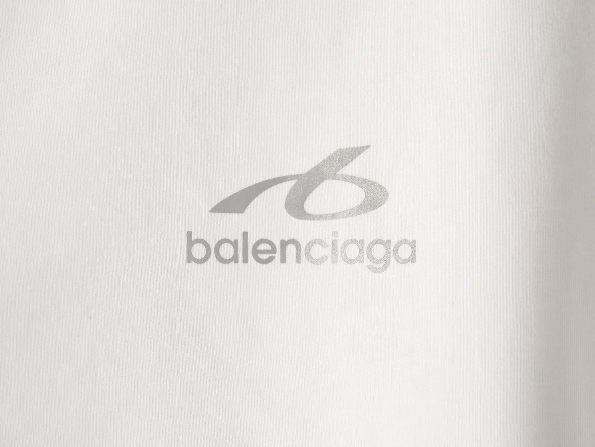 Balenciaga BLCG 6B Reflective Print White T-Shirt