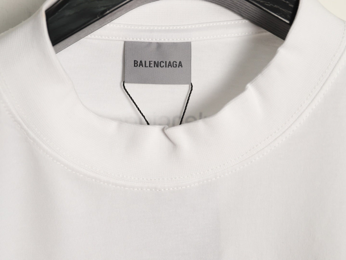 Balenciaga BLCG 6B Reflective Print White T-Shirt