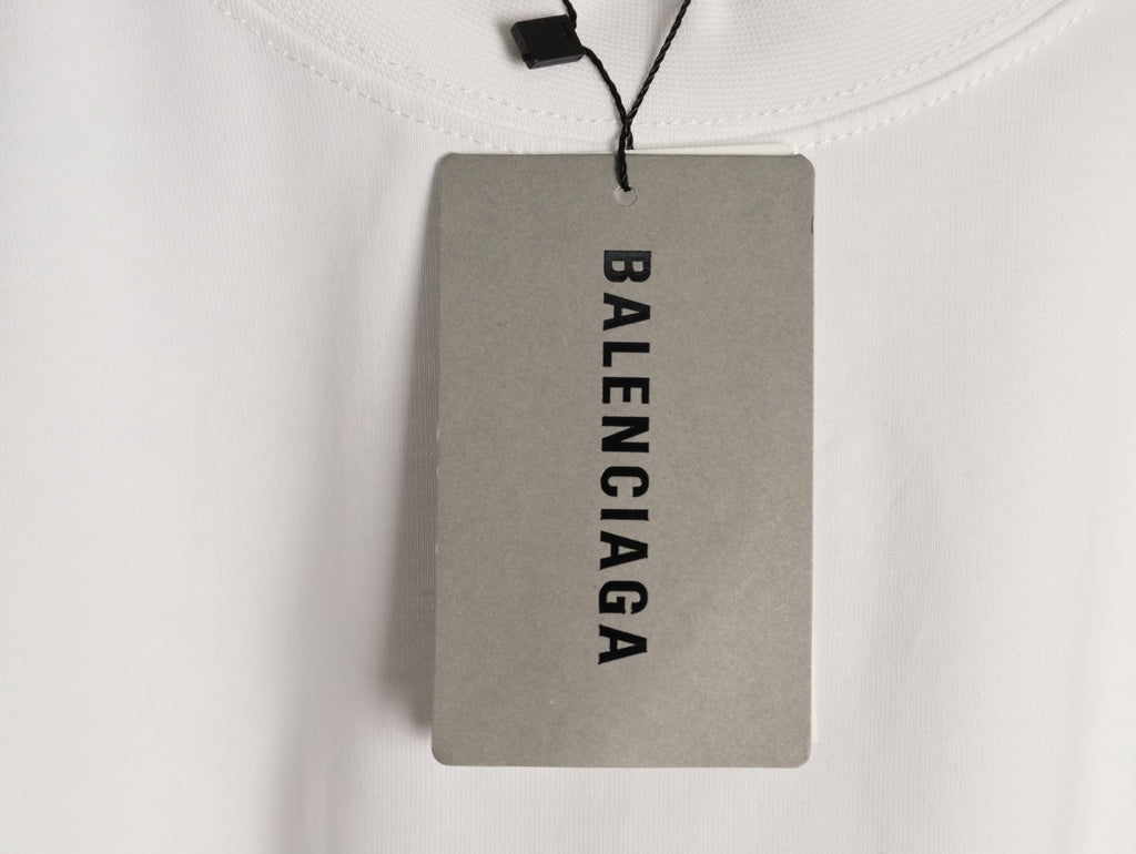 Balenciaga BLCG 6B Reflective Print White T-Shirt