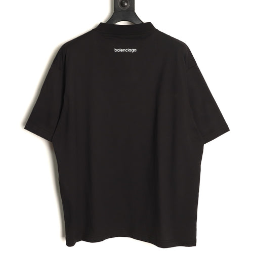 Balenciaga BLCG 6B Reflective Print Black T-Shirt