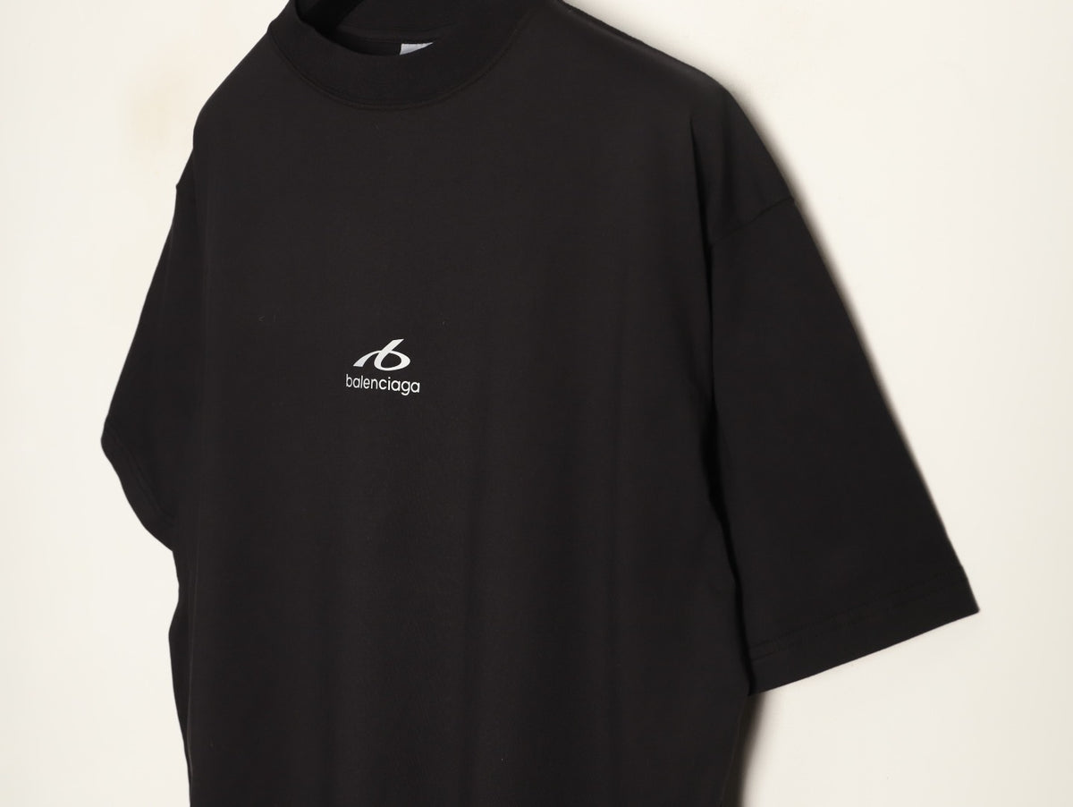 Balenciaga BLCG 6B Reflective Print Black T-Shirt
