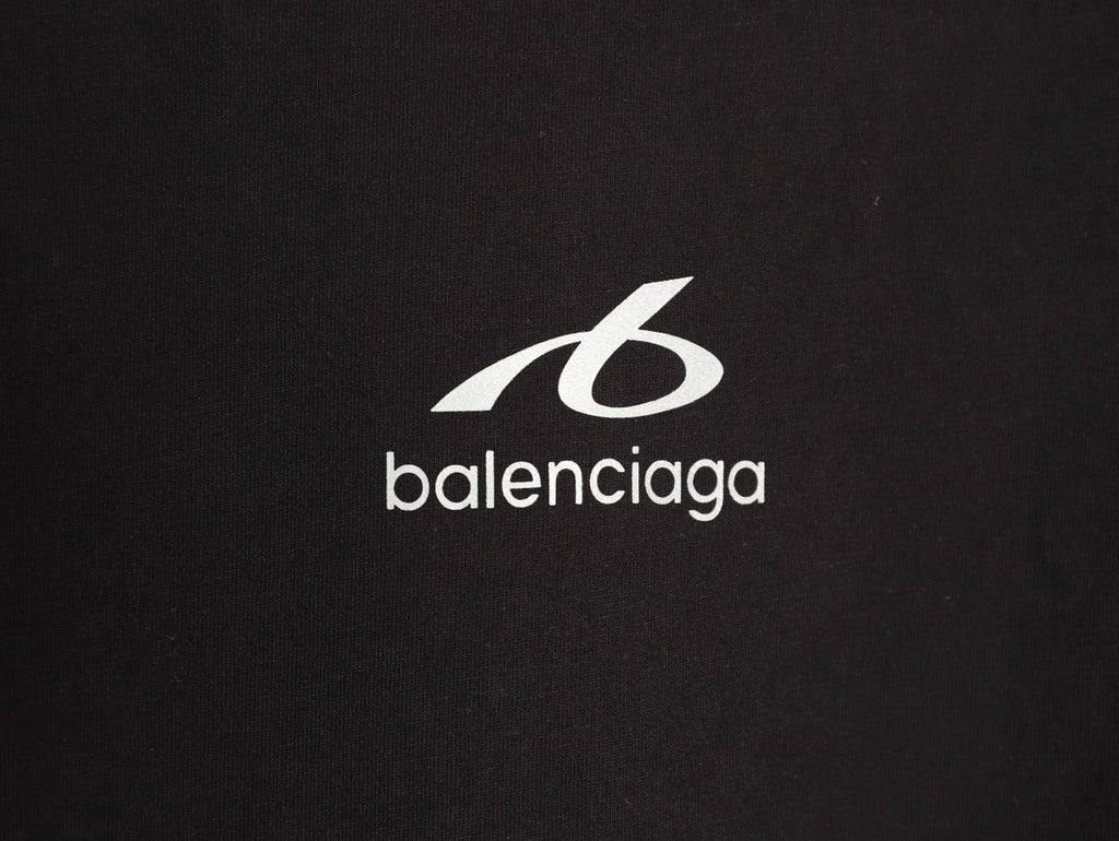 Balenciaga BLCG 6B Reflective Print Black T-Shirt