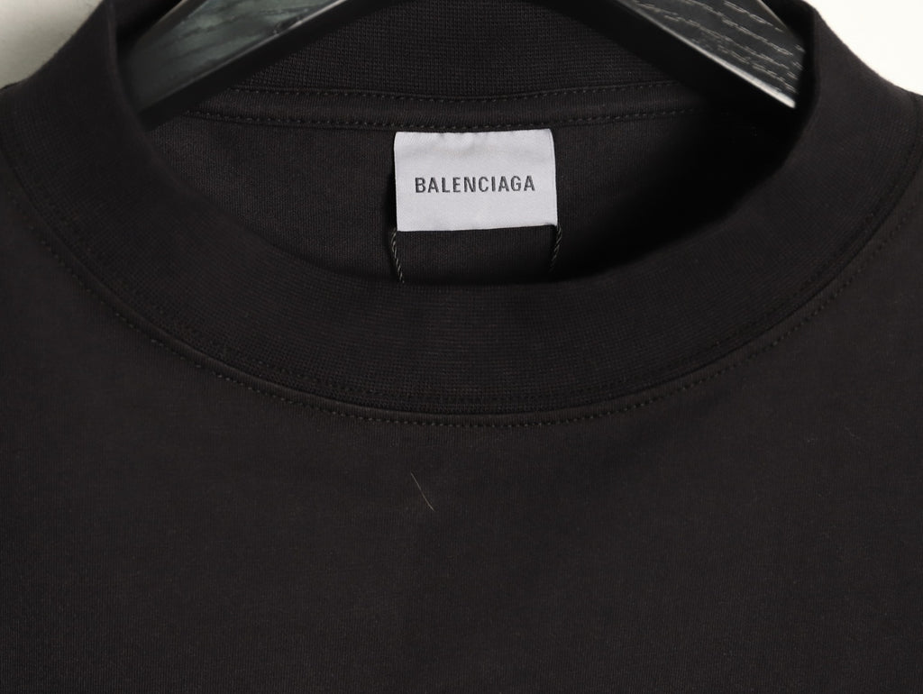 Balenciaga BLCG 6B Reflective Print Black T-Shirt