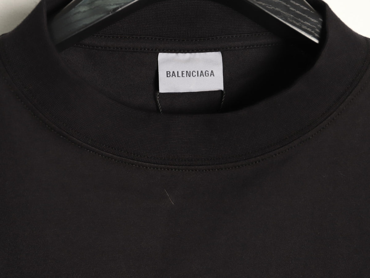 Balenciaga BLCG 6B Reflective Print Black T-Shirt