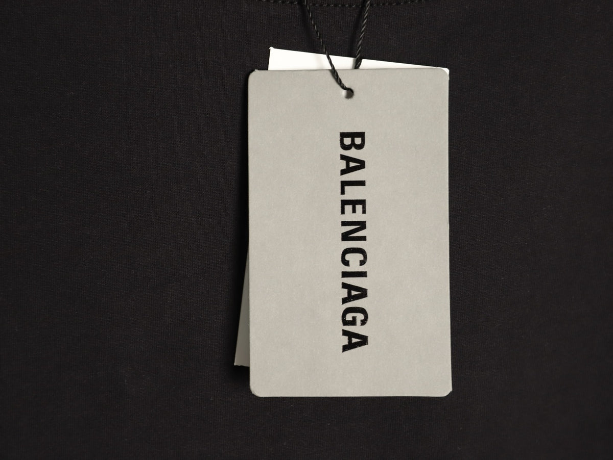 Balenciaga BLCG 6B Reflective Print Black T-Shirt