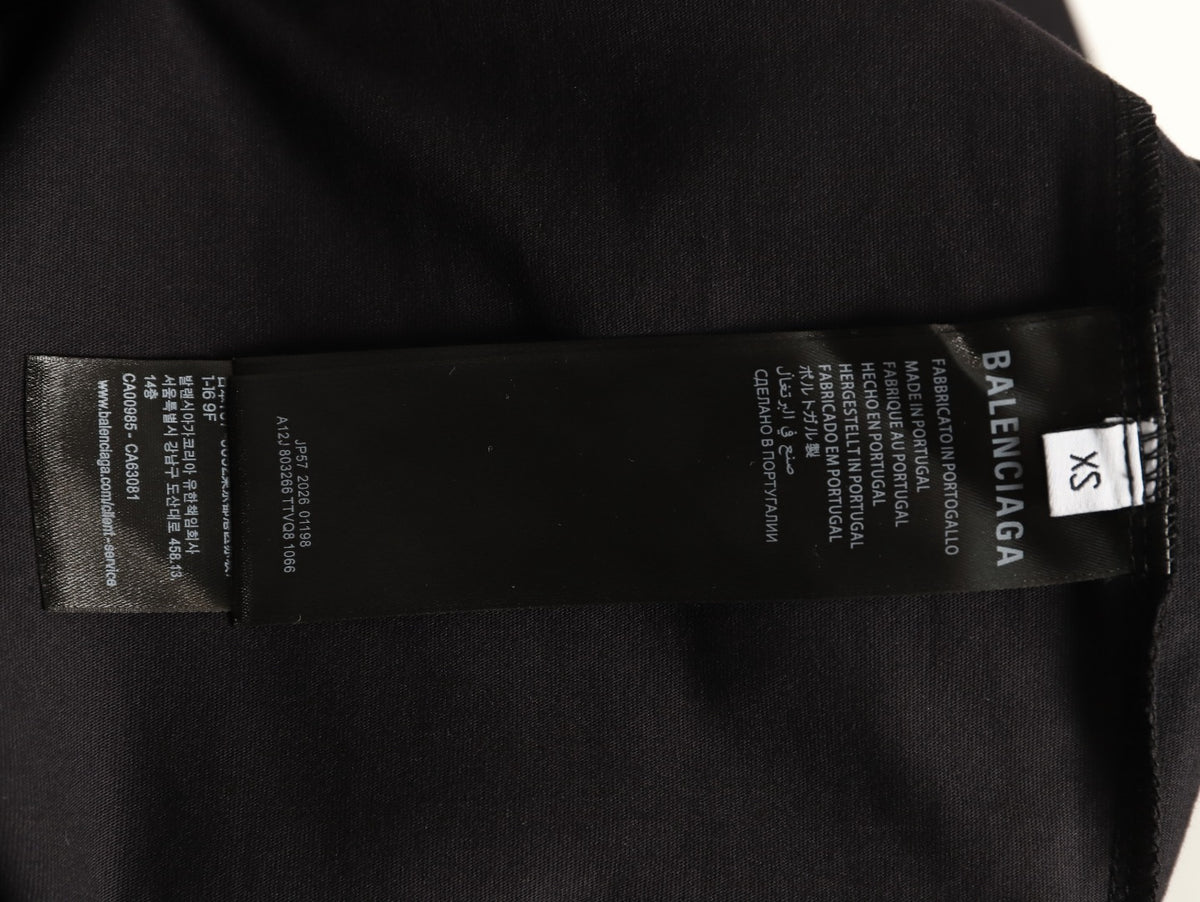 Balenciaga BLCG 6B Reflective Print Black T-Shirt