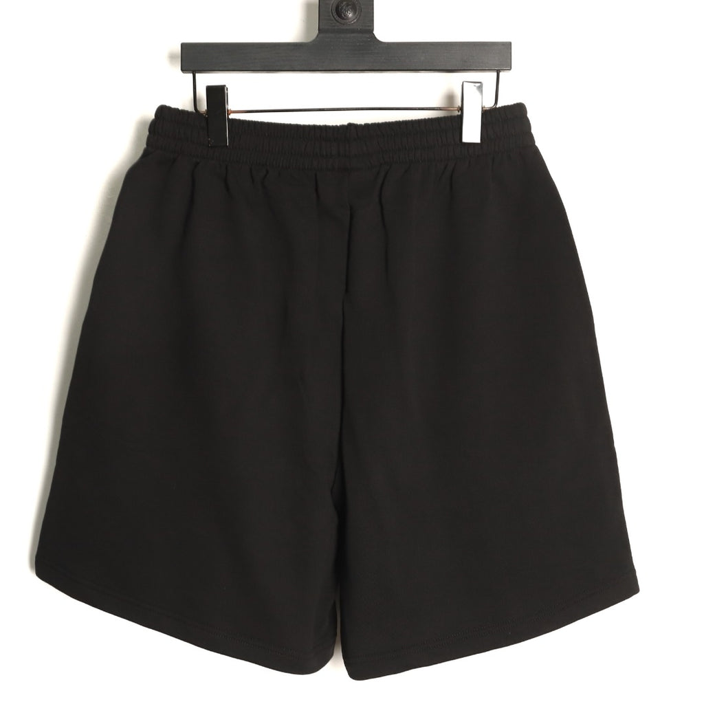 Balenciaga BLCG 6B Reflective Print Black Shorts