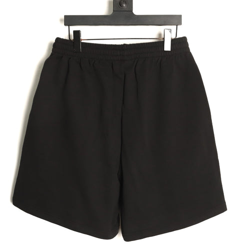 Balenciaga BLCG 6B Reflective Print Black Shorts