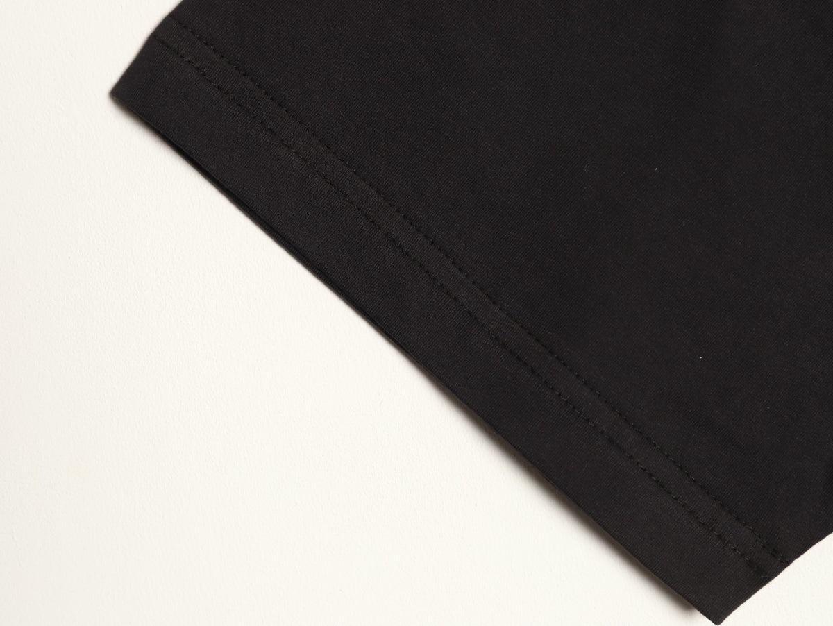 Balenciaga BLCG BB Glitter Tape-Effect Black T-Shirt