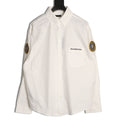 Balenciaga Manchester United Lion Crest Embroidered White Long-Sleeve Shirt