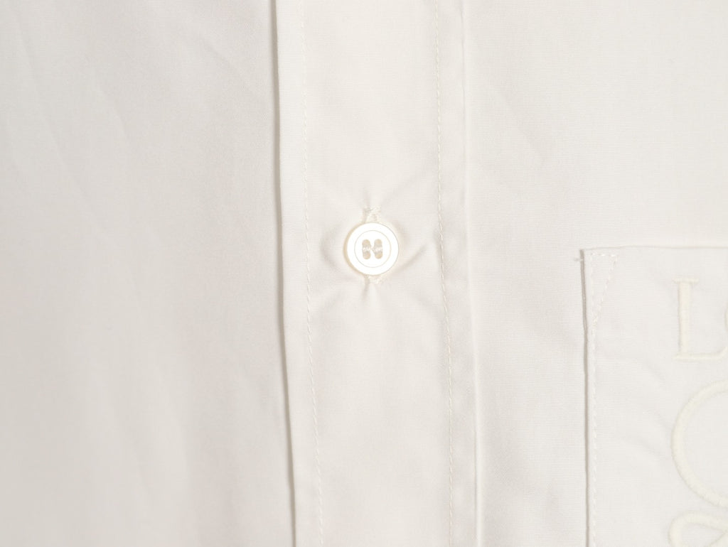 Loewe Anagram Pocket Ivory Long-Sleeve Shirt