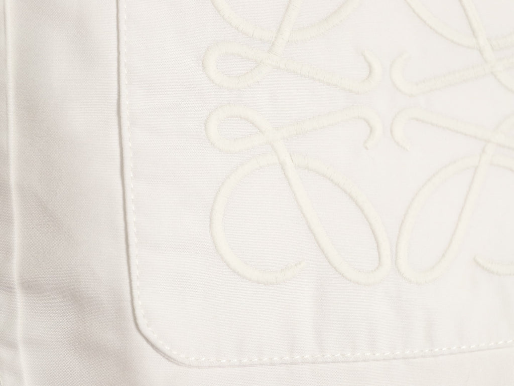 Loewe Anagram Pocket Ivory Long-Sleeve Shirt