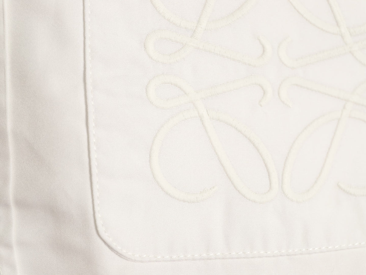 Loewe Anagram Pocket Ivory Long-Sleeve Shirt