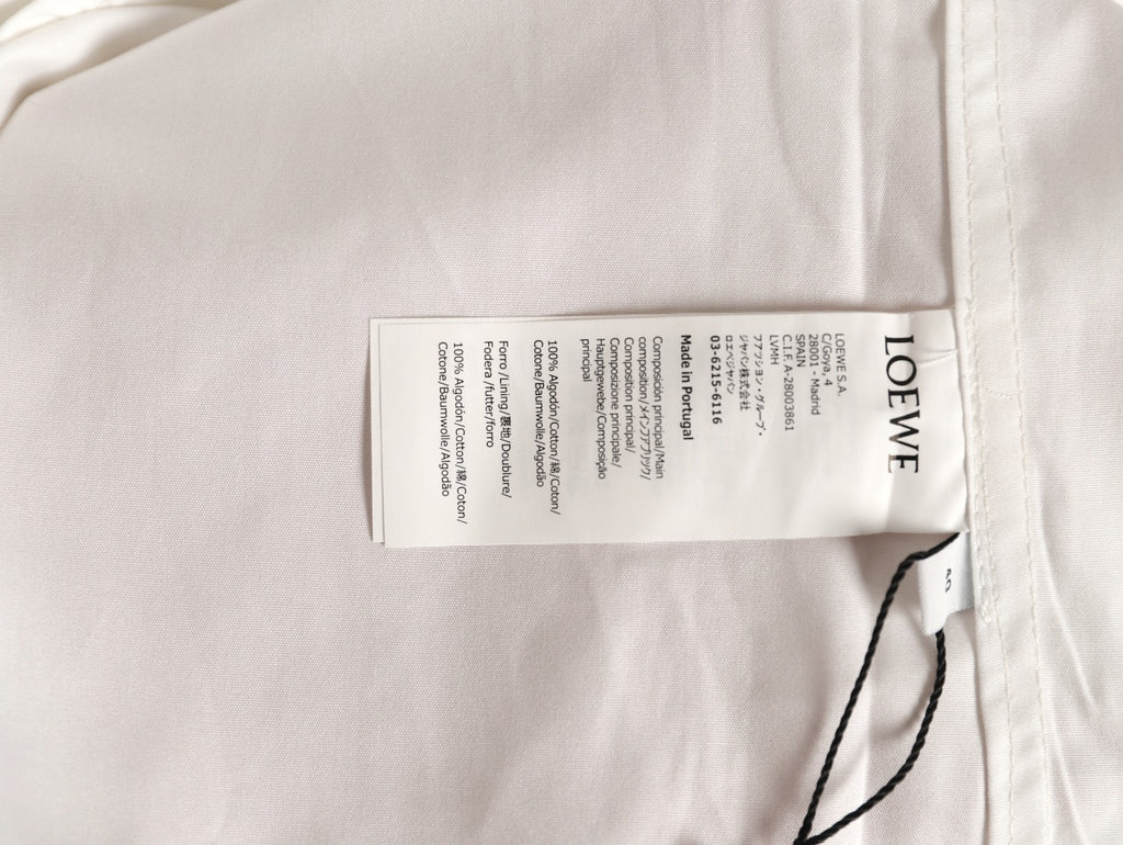 Loewe Anagram Pocket Ivory Long-Sleeve Shirt